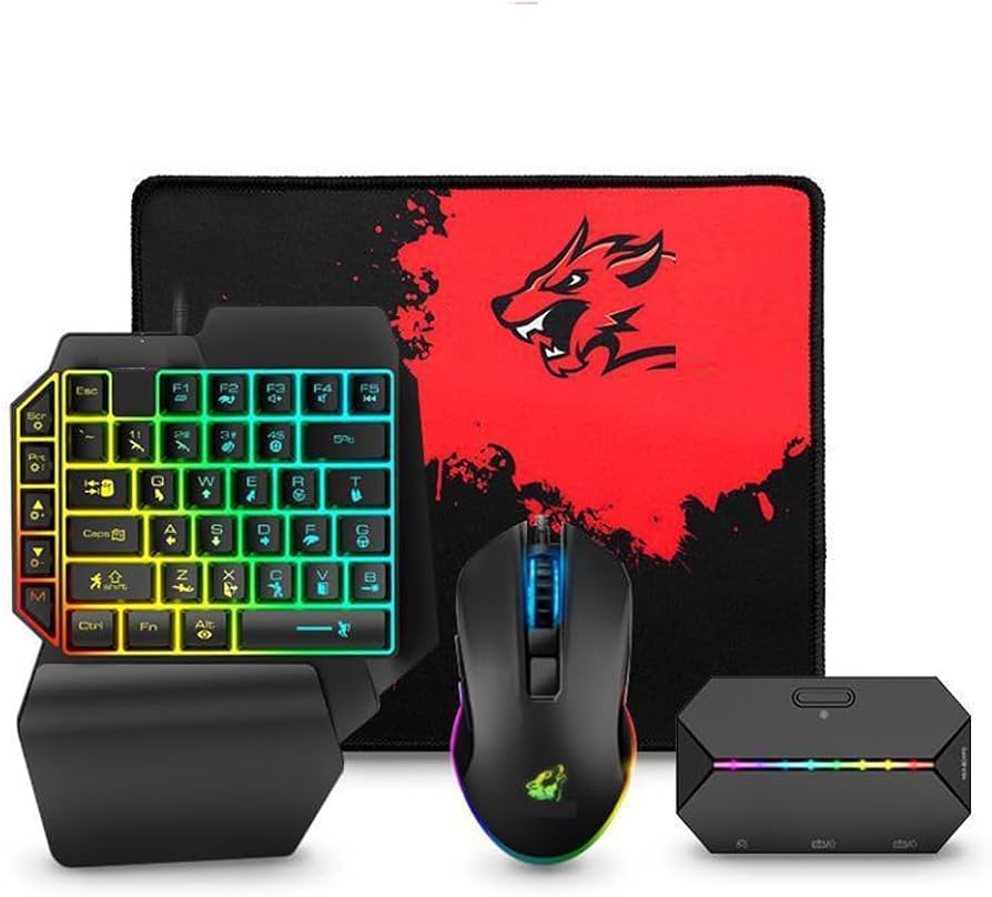 モンハン フォートナイト 片手ゲーミングキーボード マウス コンバーターセット モンハン フォートナイト 片手ゲーミングキーボードマウス